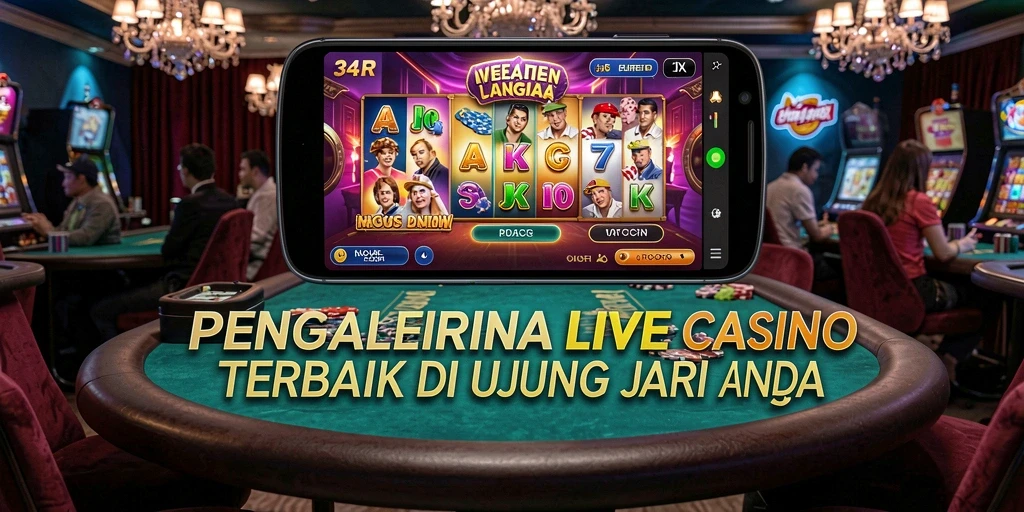 Tampilan gameplay Live Casino yang mendebarkan dari 34R.