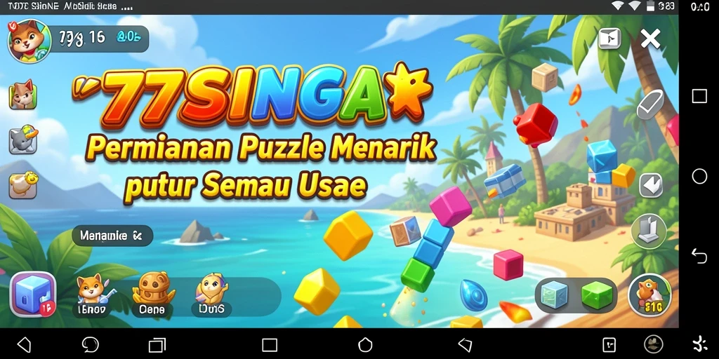 Screenshot game 77SINGA yang menunjukkan gameplay Puzzle yang menarik.