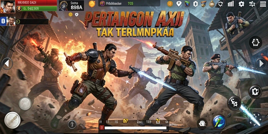 Screenshot utama 898A menampilkan aksi pertarungan yang mendebarkan.