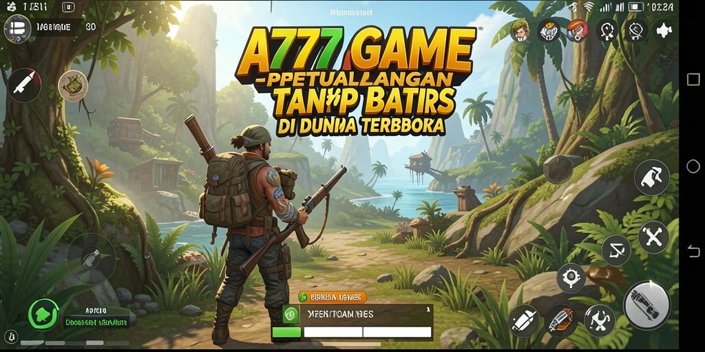 Tampilan menakjubkan dari gameplay A777GAME di dunia terbuka.