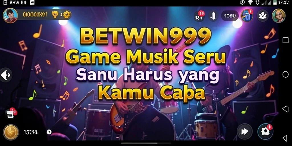 Gameplay BETWIN999 yang seru dengan berbagai tantangan musik.