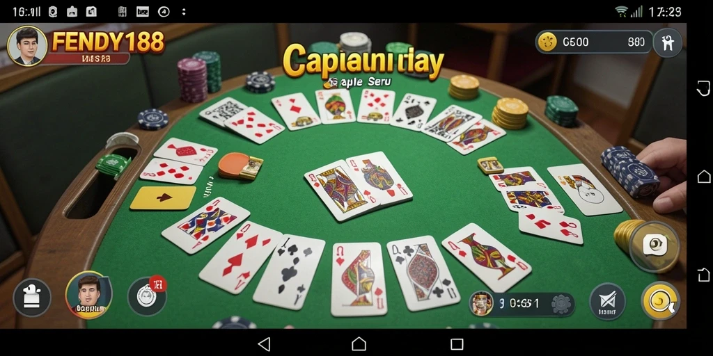 Tampilan gameplay FENDY188 yang seru dengan fitur Gaple.