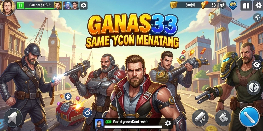 Tangkapan layar utama gameplay Tycoon GANAS33 yang menarik.
