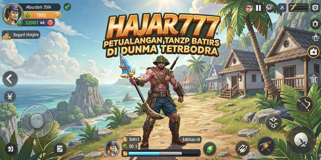 Screenshot gameplay HAJAR777 yang menunjukkan eksplorasi di dunia terbuka.