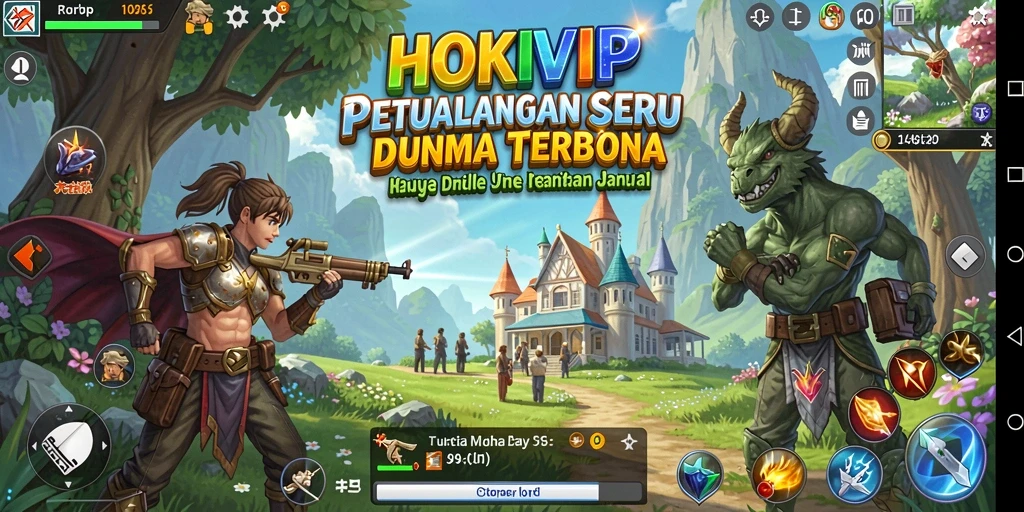 Gameplay seru HOKIVIP di dunia terbuka yang luas.