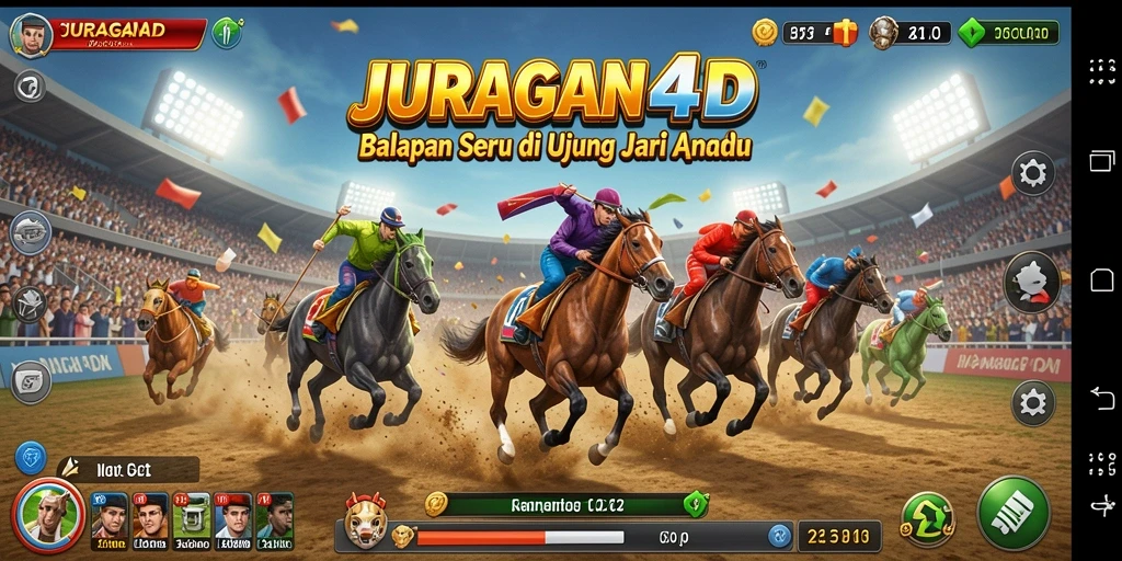 Tampilan gameplay balap yang menegangkan dan menarik.