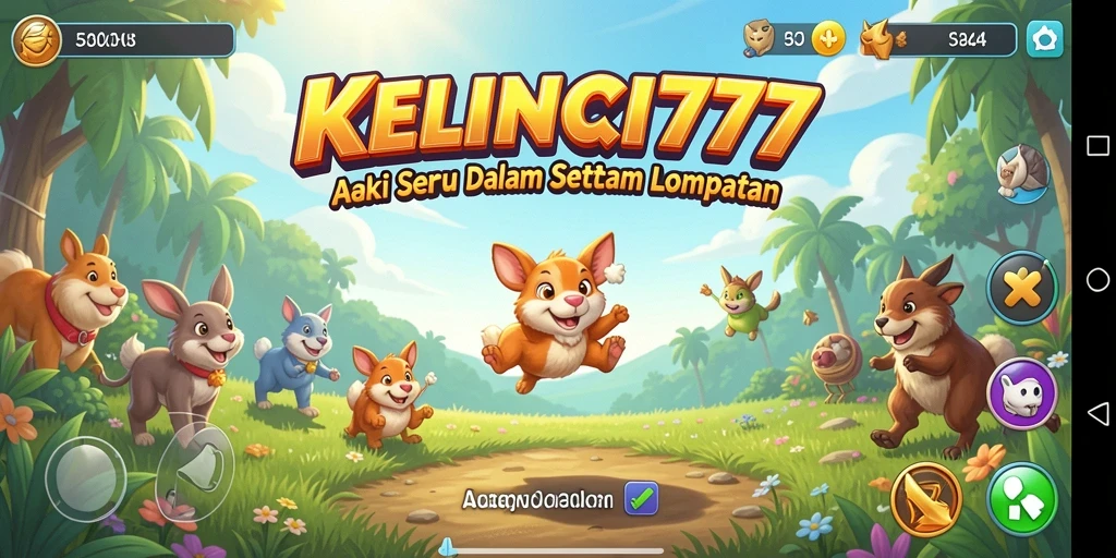 Tangkapan layar KELINCI777 menampilkan aksi lompatan kelinci yang epik.