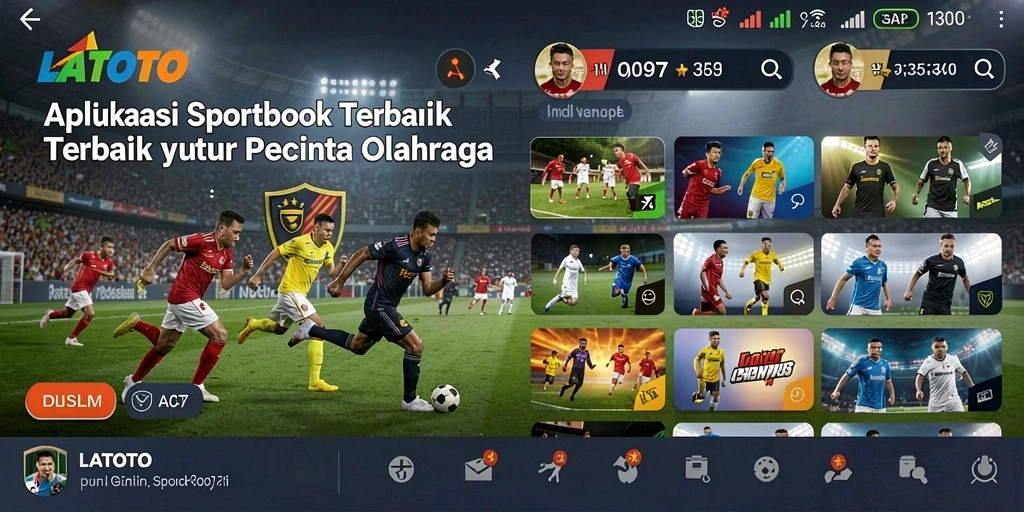 Tampilan antarmuka pengguna yang menarik dari LATOTO saat bertaruh.