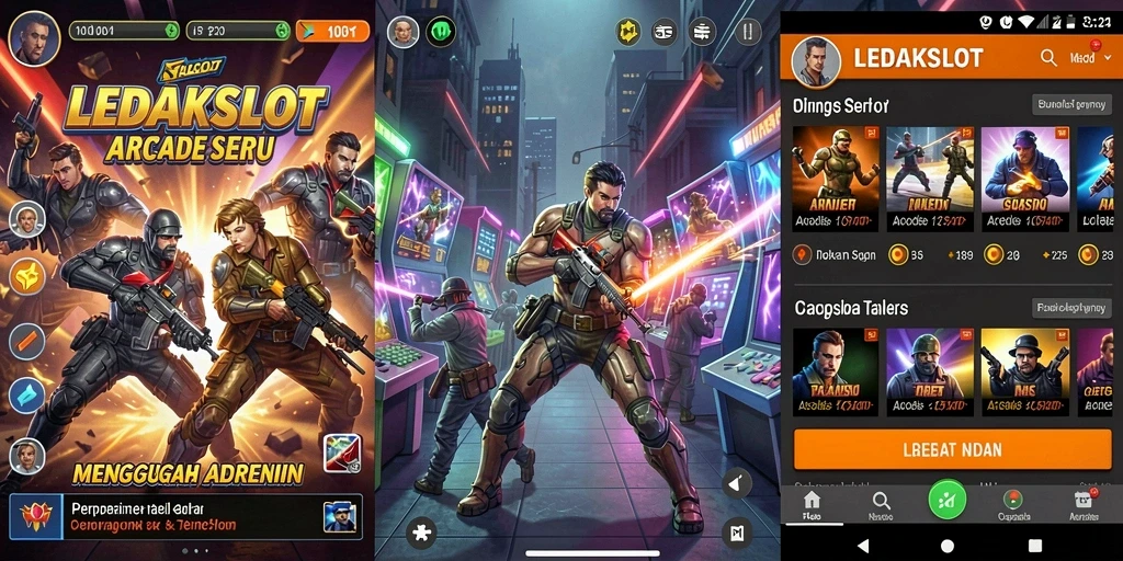 Tampilan menakjubkan dari gameplay LEDAKSLOT yang penuh energi.