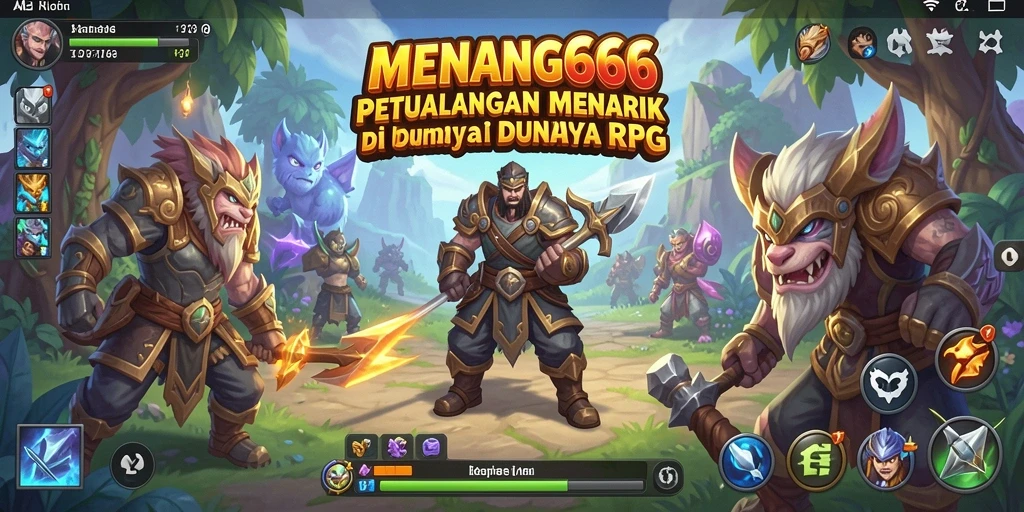 Tangkap momen aksi seru dalam permainan RPG MENANG666.