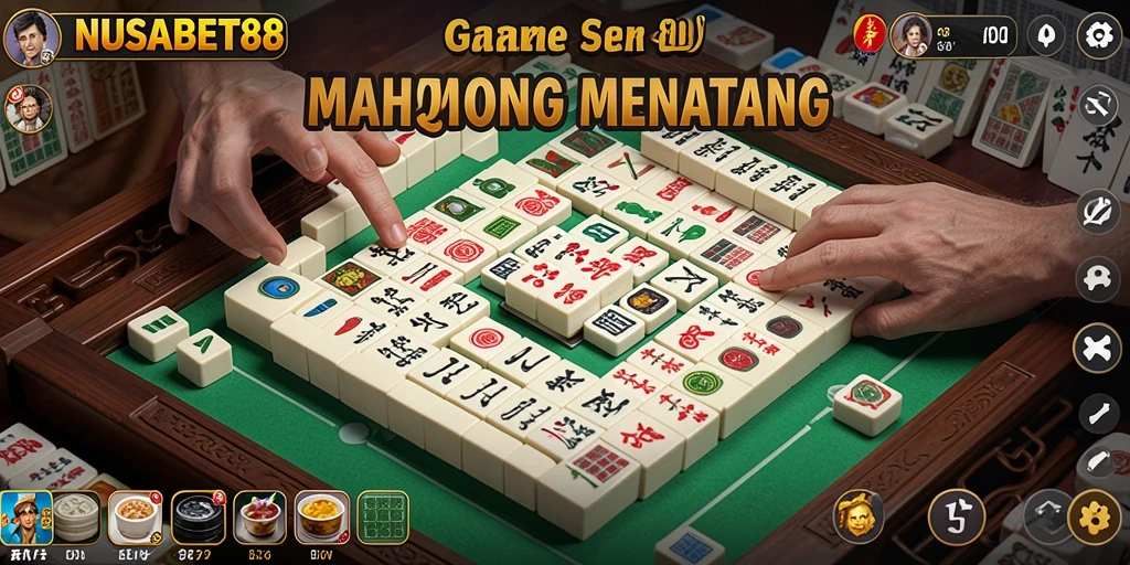 Tampilan menarik dari gameplay Mahjong di NUSABET88.