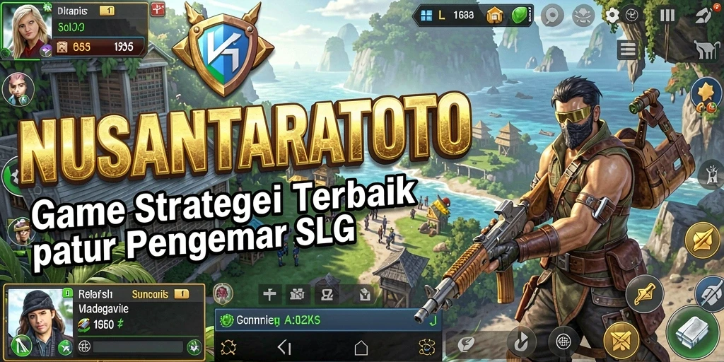 Screenshot utama menampilkan aksi pertempuran seru di NUSANTARATOTO.