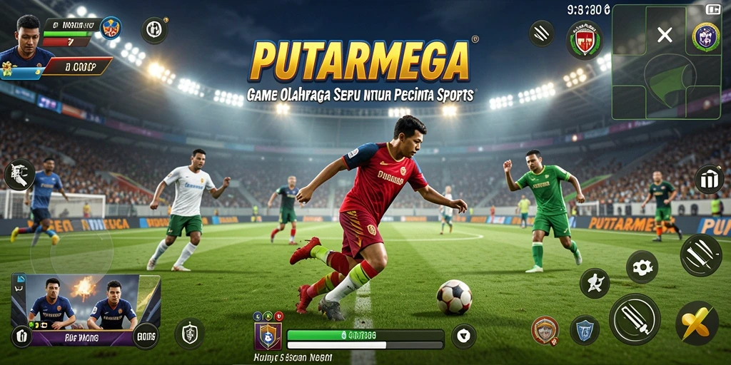 Tampilan seru dari gameplay PUTARMEGA yang kompetitif.
