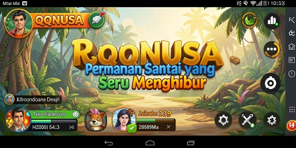Tampilan gameplay seru dan menghibur di QQNUSA.