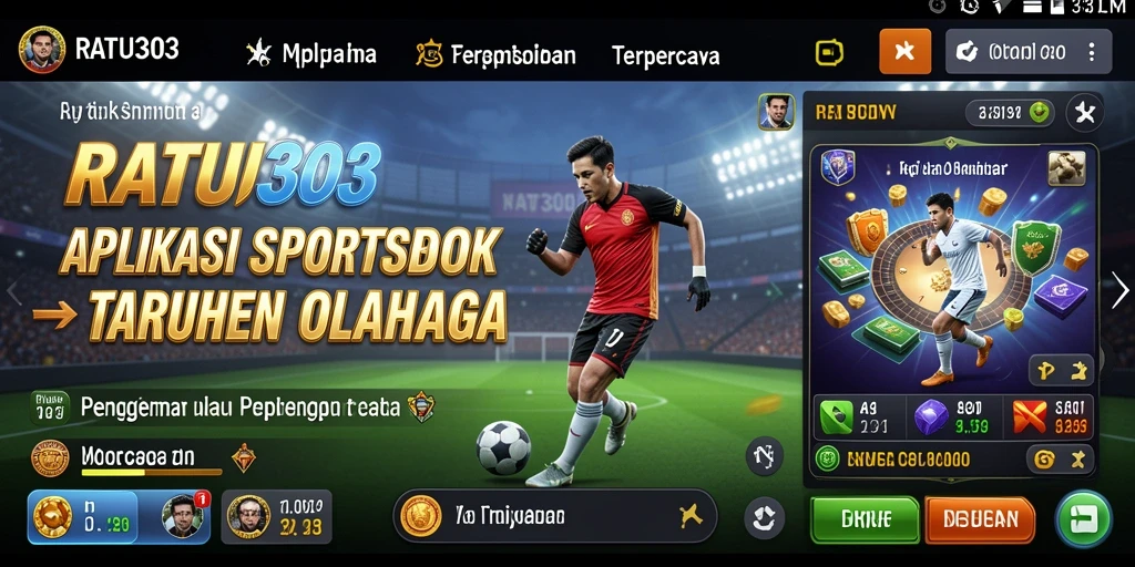 Tampilan gameplay aplikasi Sportsbook yang menarik dan interaktif.