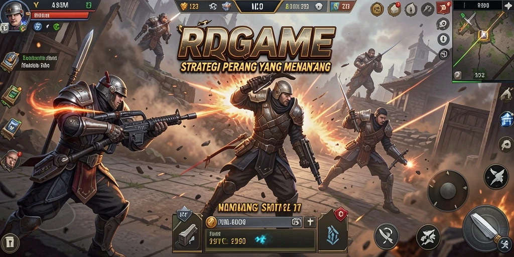 Tampilan menyenangkan dari RPGAME dengan strategi pertempuran yang mendebarkan.