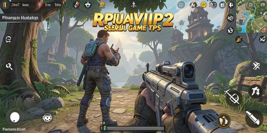 Screenshot utama RPVIP2 menampilkan aksi seru dalam gameplay TPS.