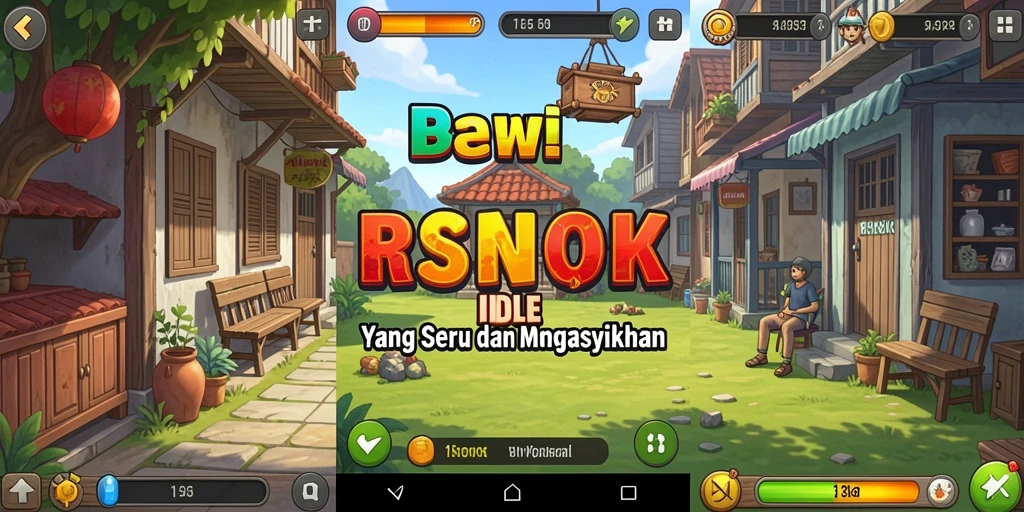 Tampilan gameplay <strong>RSNOK</strong> yang menarik dengan elemen Idle.