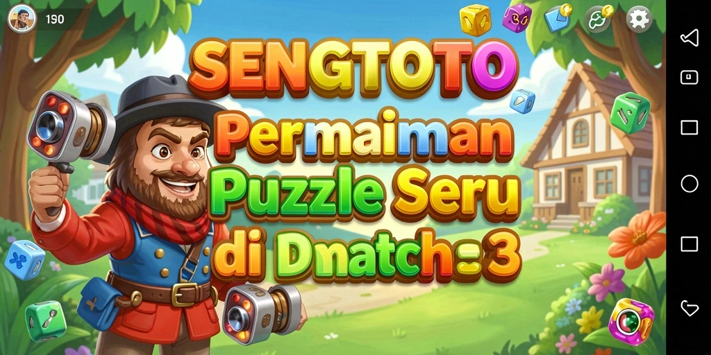 Tampilan gameplay SENGTOTO yang menampilkan keseruan mencocokkan item.