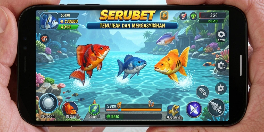 Tampilan gameplay menembak ikan yang seru di SERUBET.