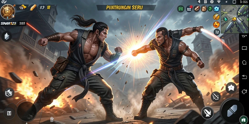 Menampilkan pertarungan epik dalam gameplay SINAR123 yang mengesankan.