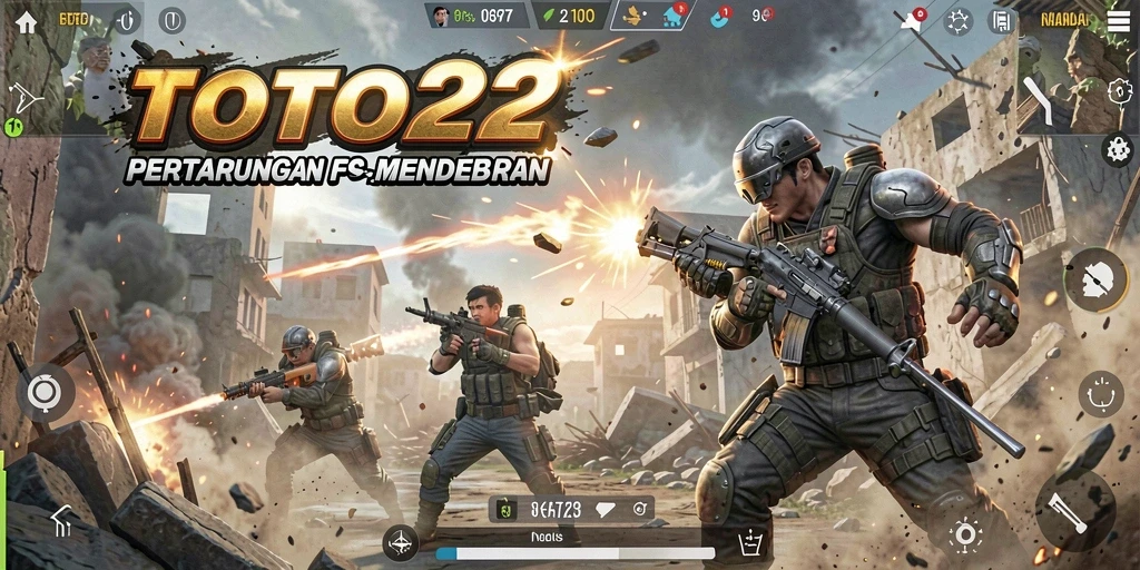 Gameplay TOTO22 yang penuh aksi dalam mode FPS