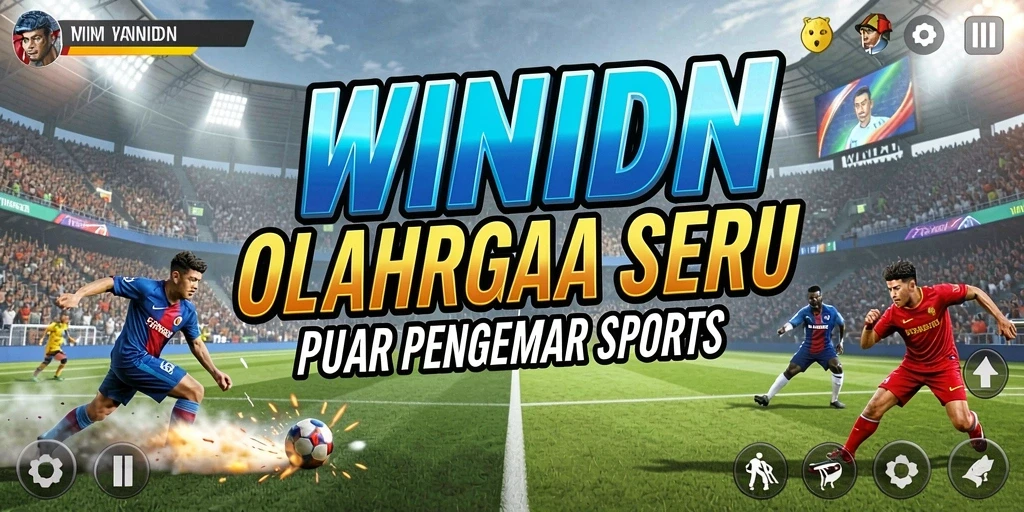 Tampilan gameplay mendebarkan dari WINIDN yang menarik untuk penggemar olahraga.