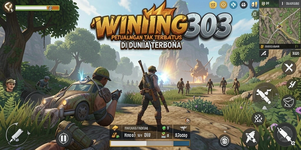 Screenshot menampilkan gameplay petualangan terbuka di WINNING303.