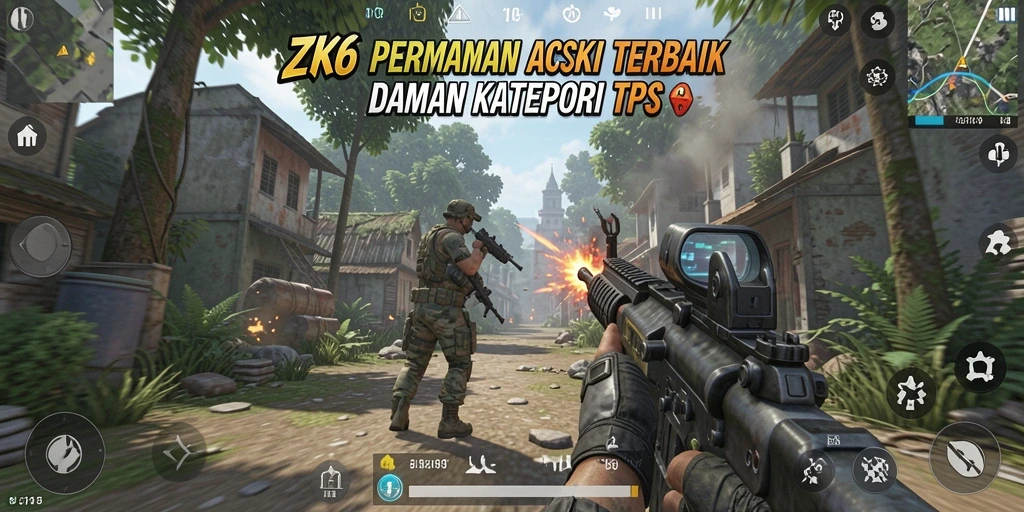 Tangkapan layar utama gameplay ZK6 yang mengagumkan.