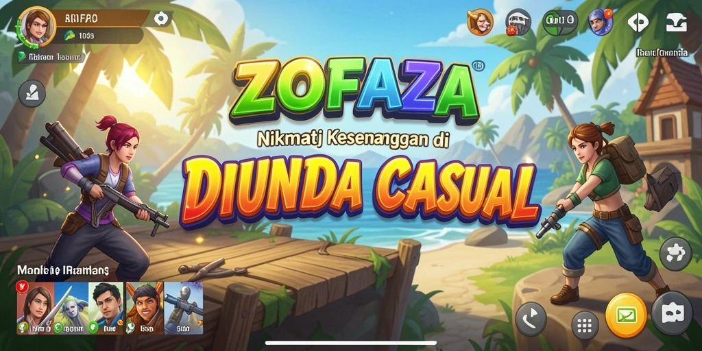 Tampilan menarik dari gameplay ZOFAZA yang mengasyikkan.